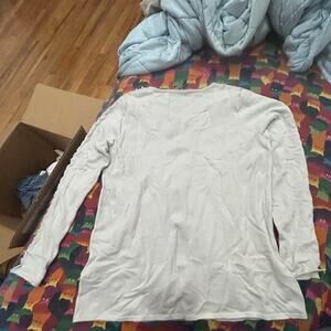 Soft Surroundings "String of Pearls" Powder Blue Sweater PXS